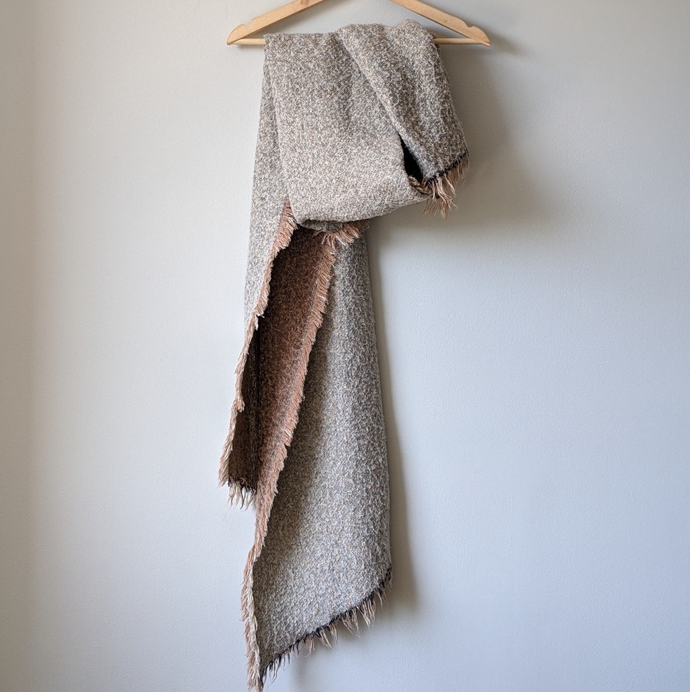 Large Tan/Brown Blanket Scarf